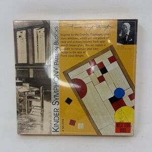 Kinder Symphony Pattern Blocks Frank Lloyd Wright Collection Original Seal